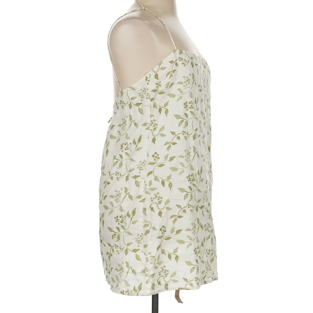 reformation NWT XL Vallarta 100% Linen floral boho swing mini dress - Picture 8 of 9